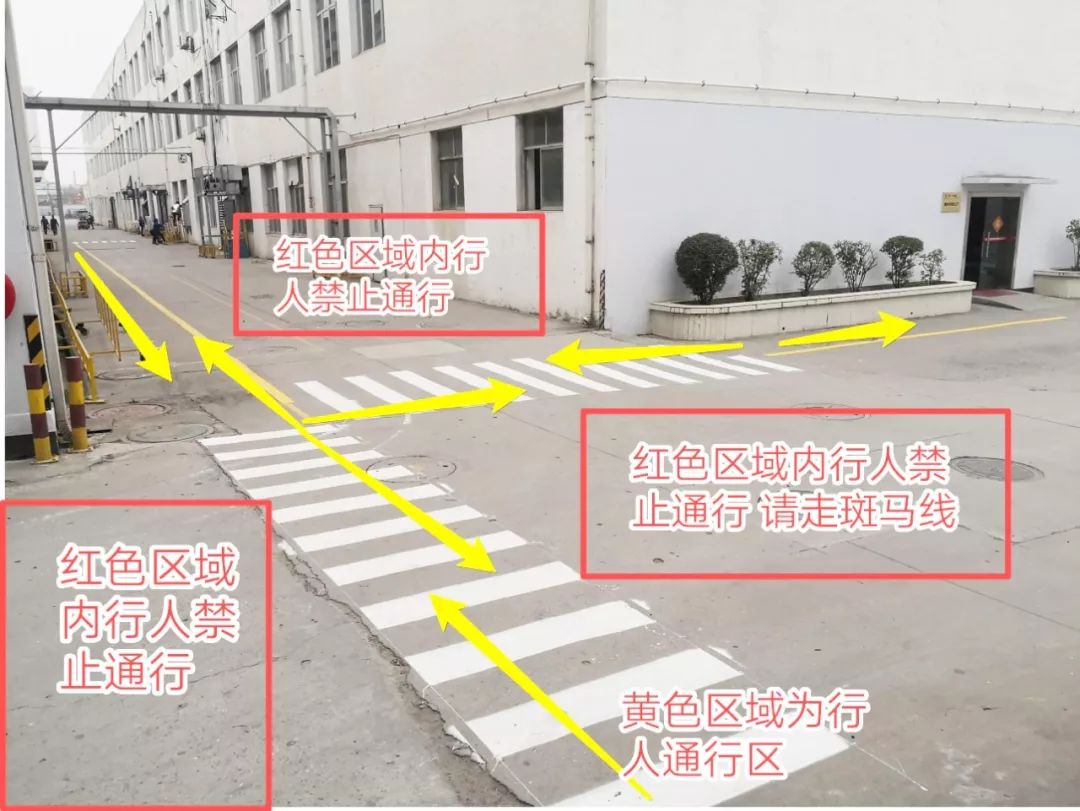 厂区道路划线示范图图片