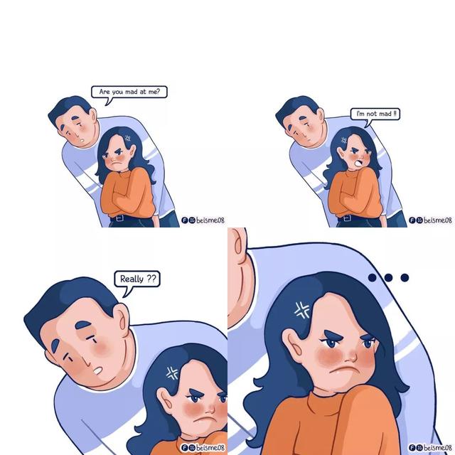 一组小污甜的情侣插画在ins上治愈了几十万的单身狗