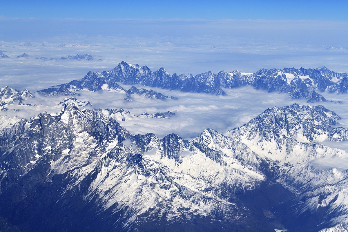 喜马拉雅山全景图片图片