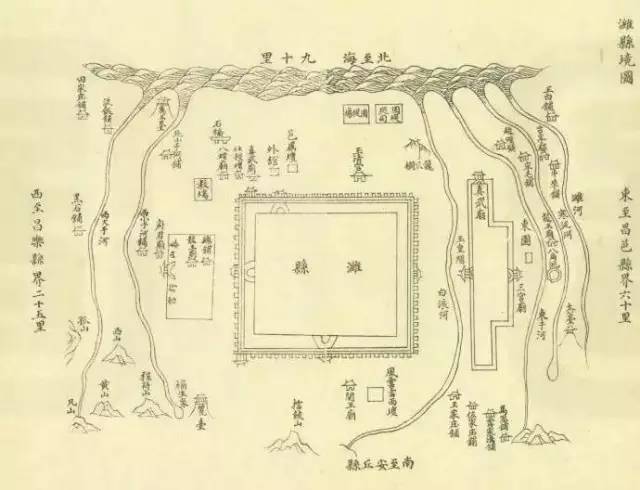 解放前老潍县地图图片