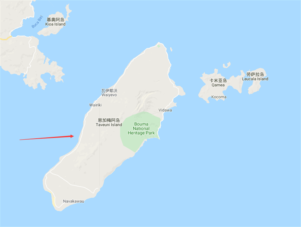 斐濟第三大島塔韋烏尼島taveuniisland花園島