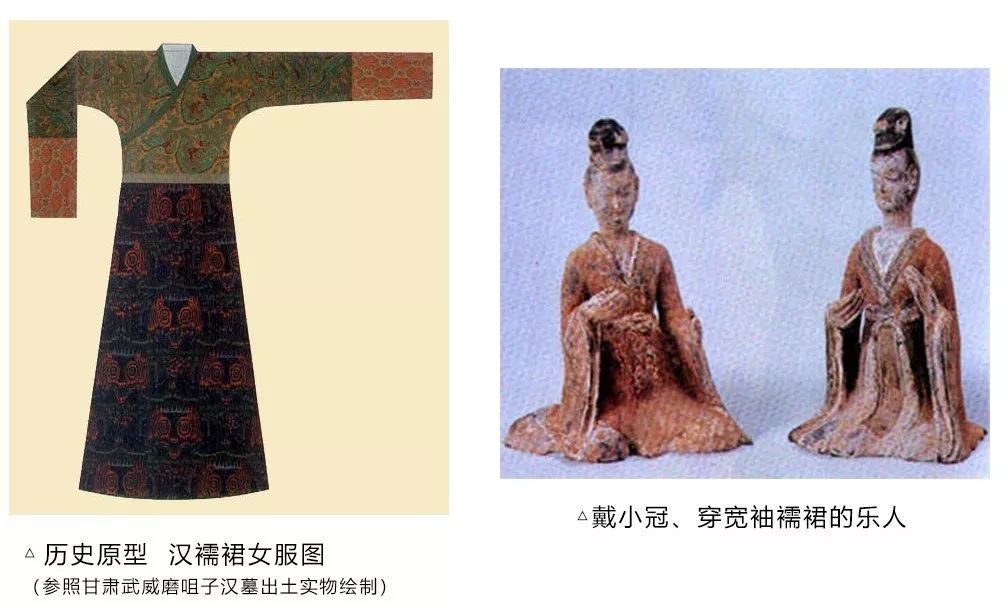 "齐胸襦裙在唐朝仕女中非常盛行现在保留的不少古画,出土文物中都有它