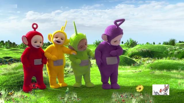 搞笑动画天线宝宝草地上突然开满了鲜花天线宝宝开心坏了