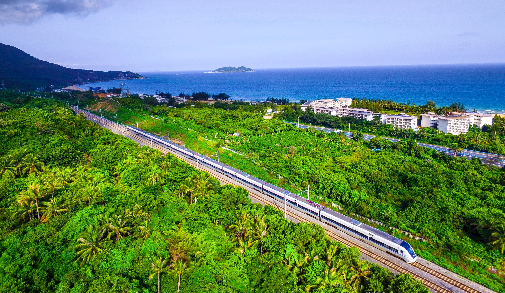 海南环岛火车图片