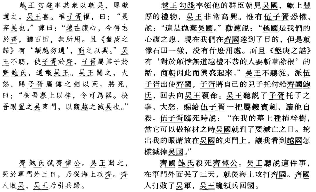 二十四史全译《史记》吴太伯世家之八:吴王夫差