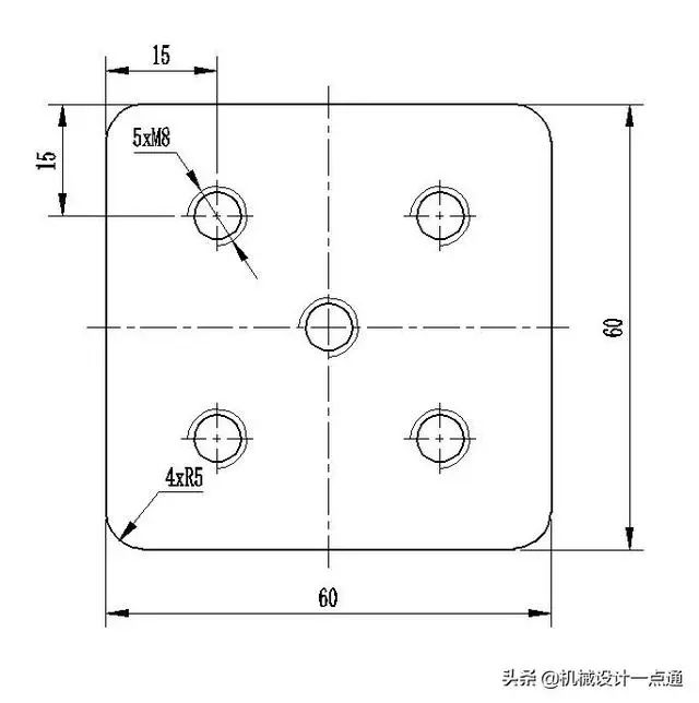钣金图纸上四个相同的螺纹应该标注4xm8还是4m8到底哪种正确