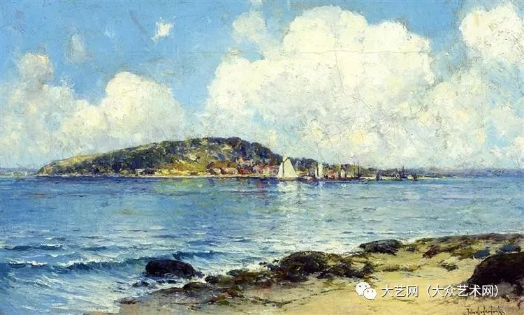 美國著名印象派畫家 robert julian onderdonk 代表繪畫作品_德