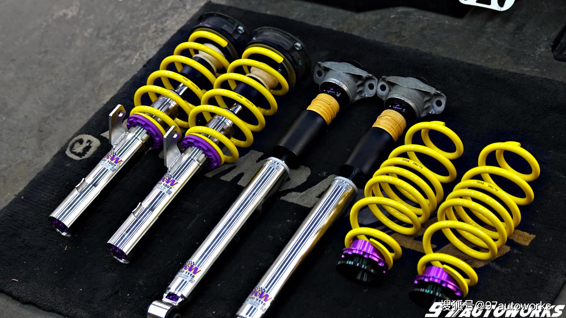 高尔夫7r旅行版改装kwv3绞牙避震器