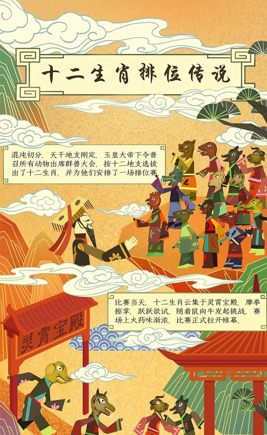 【大片就在后面~】还记得十二生肖赛跑排位的传说吗?
