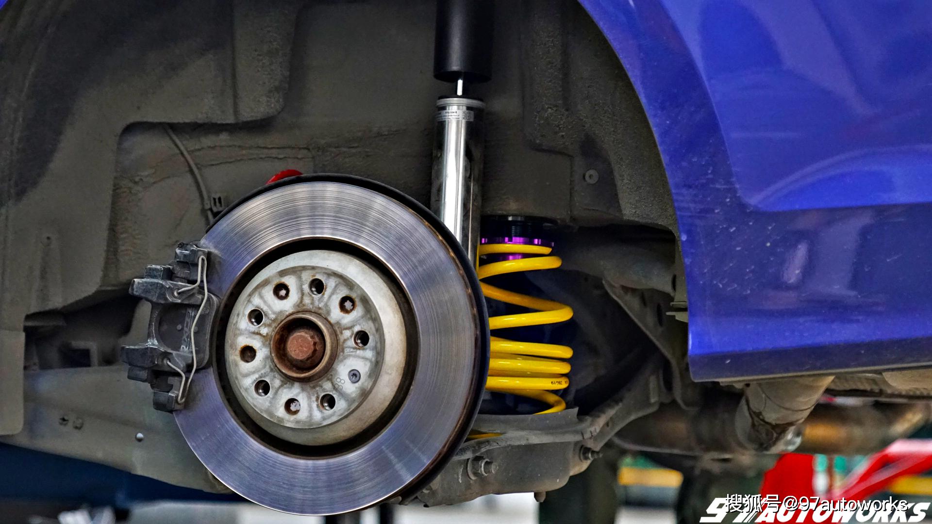 高尔夫7r旅行版改装kwv3绞牙避震器