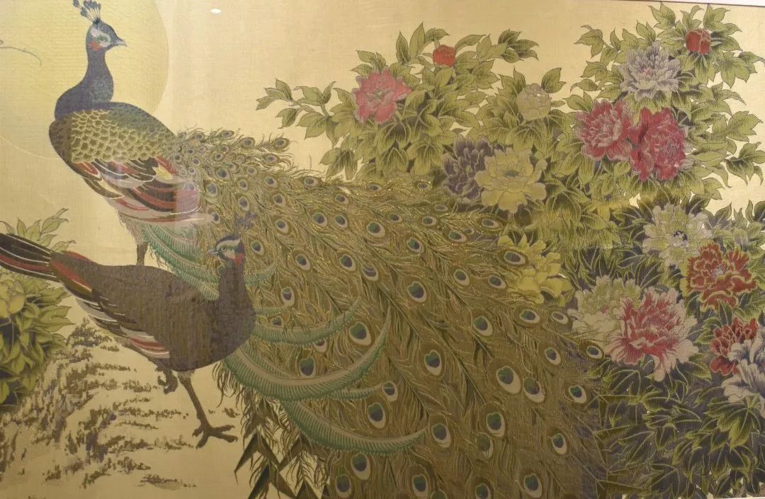 话丝绸彩色织锦壁挂春苑凝辉