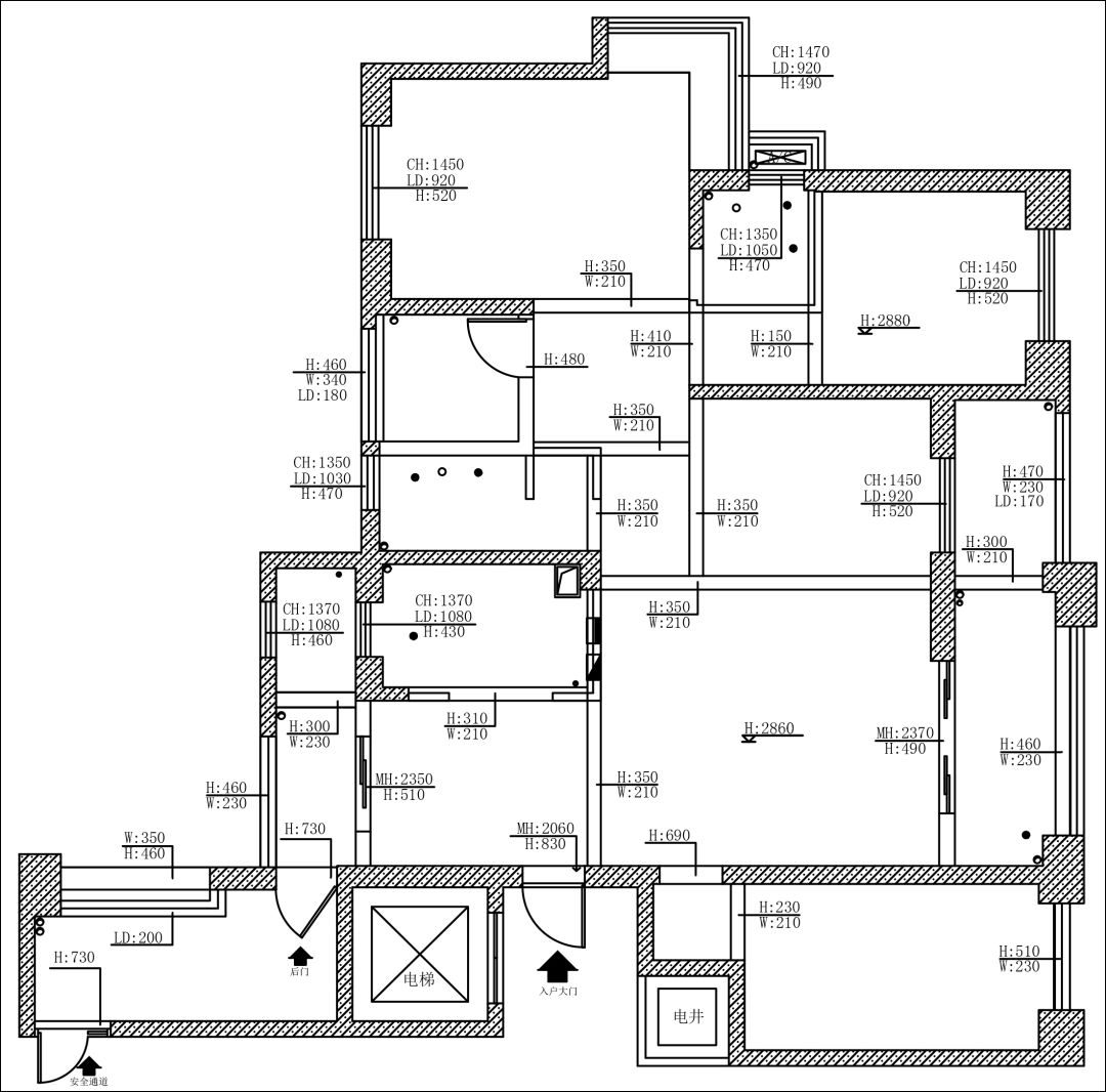 现代简约风格8号楼01单元户型项目坐标:福清东方印象project