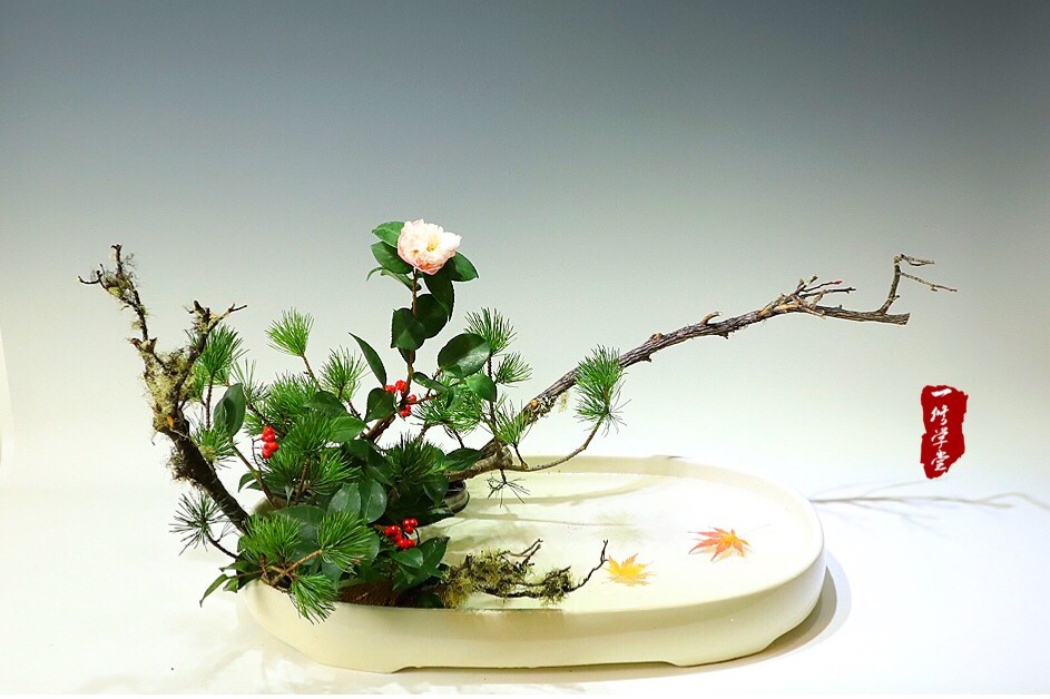 插花的基本形式区分  || 东方式插花