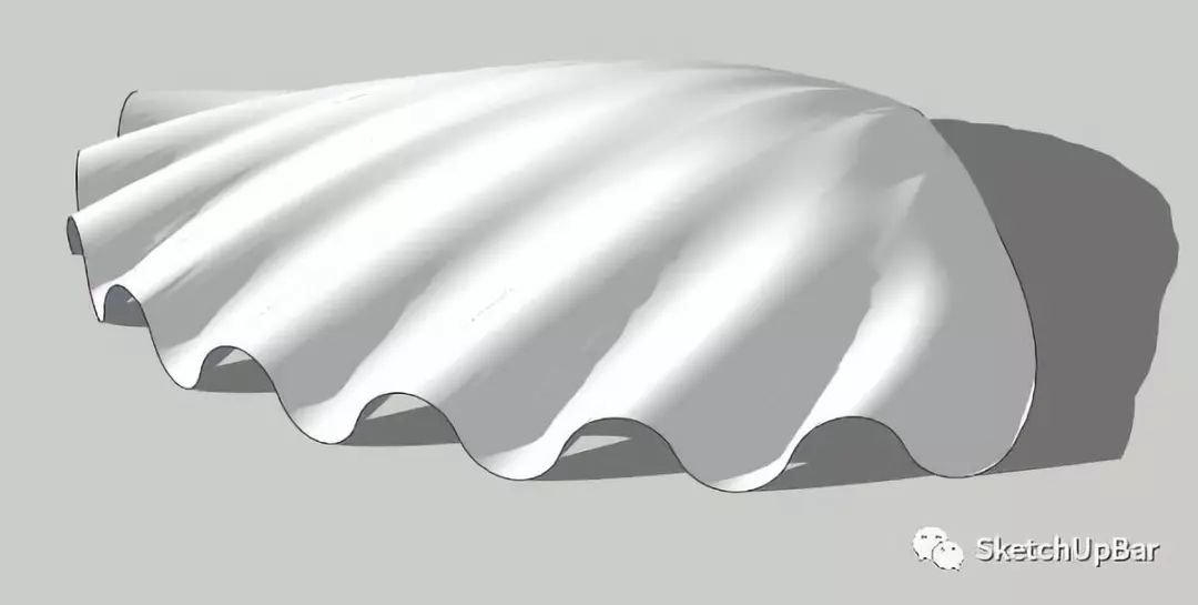 sketchup建曲面贝壳就是如此简单