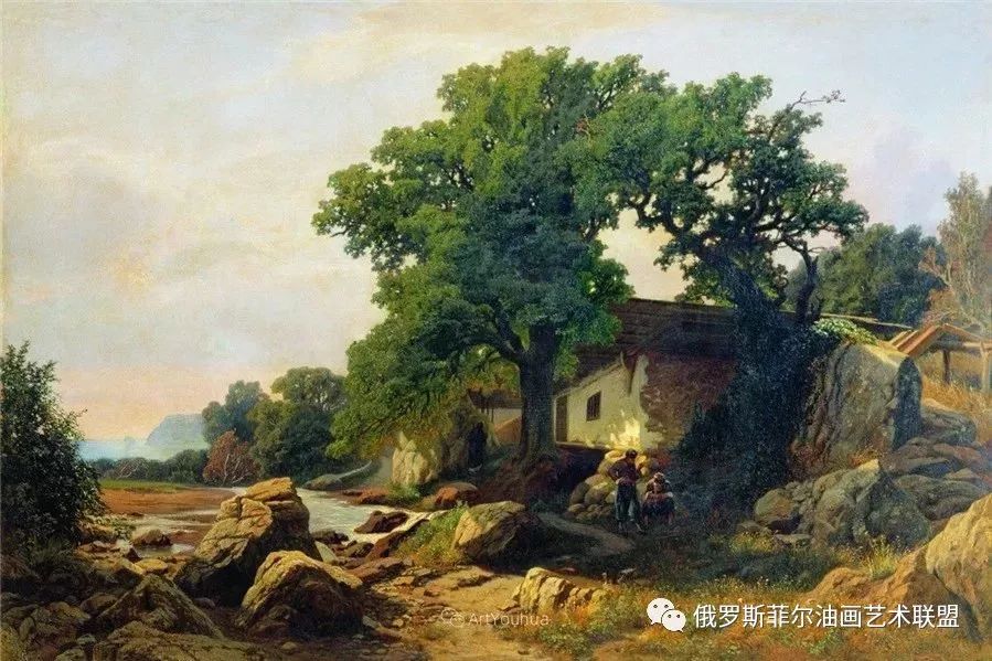 乌克兰画家弗拉基米尔多纳托维奇奥尔洛夫斯基写实风景油画作品赏析