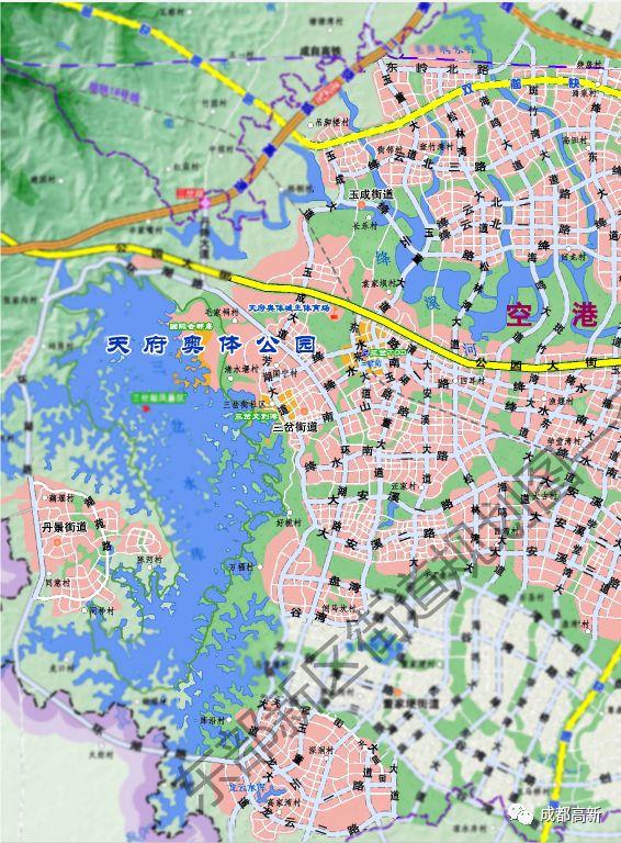 成都東部新區街道規劃圖來了