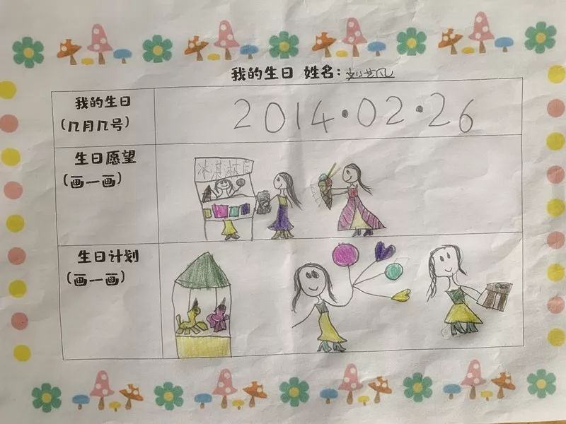 幼儿园生日大调查图片