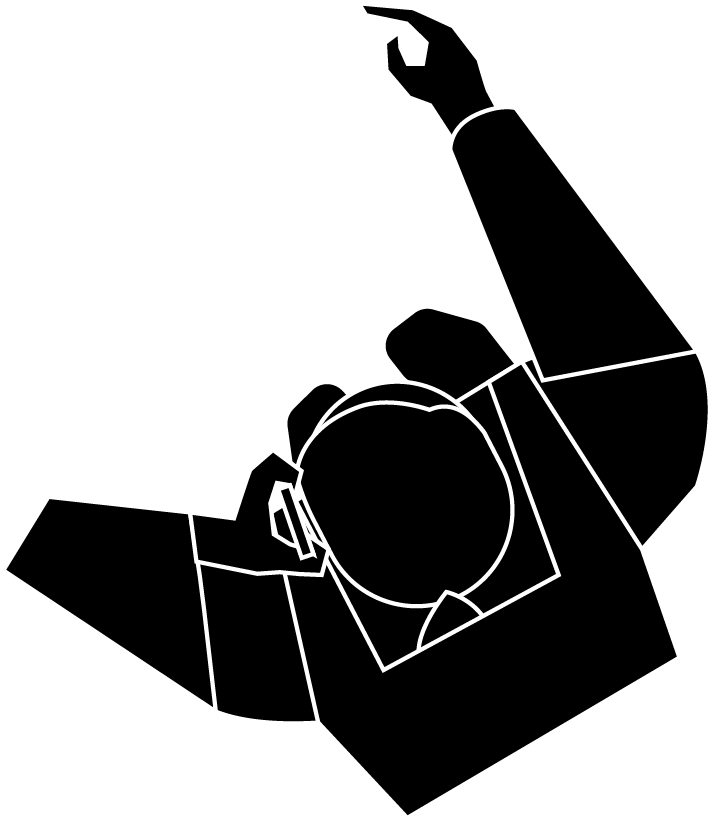 插画风带人物的顶视图怎么完成?_素材