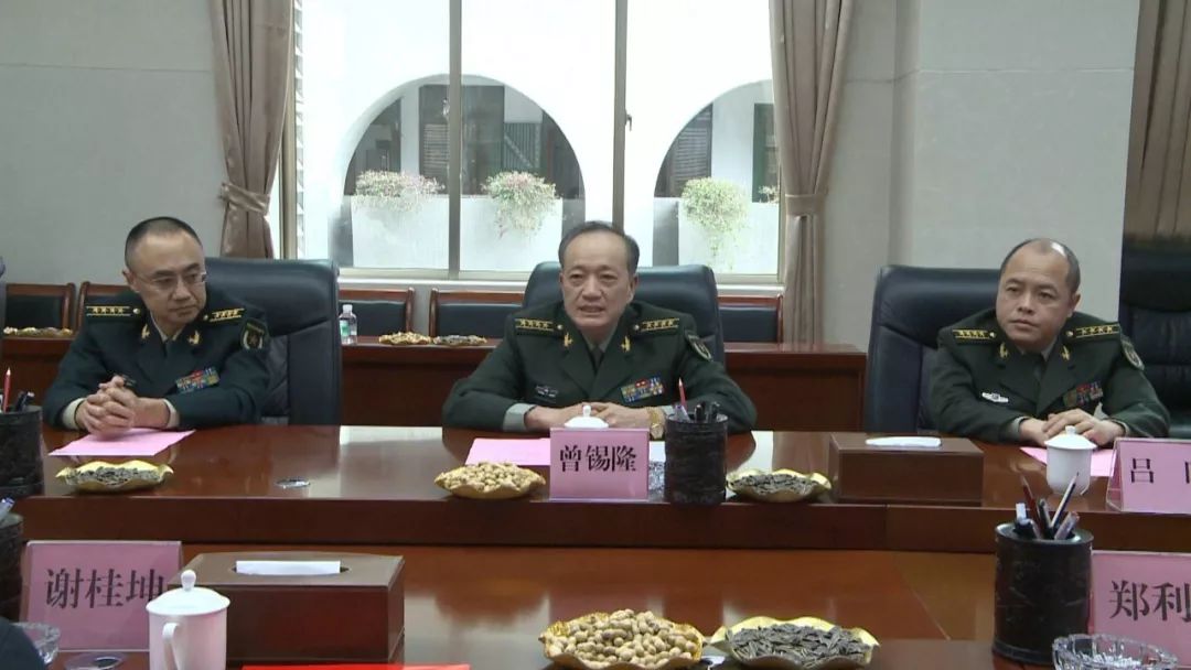 市委常委,肇庆军分区司令员曾锡隆对广宁慰问团的到来表示热烈的欢迎