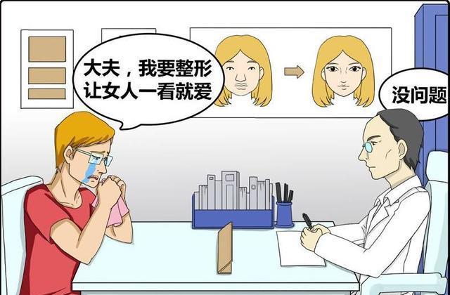搞笑漫画 霍顿整形之后 手指变粗了 女人