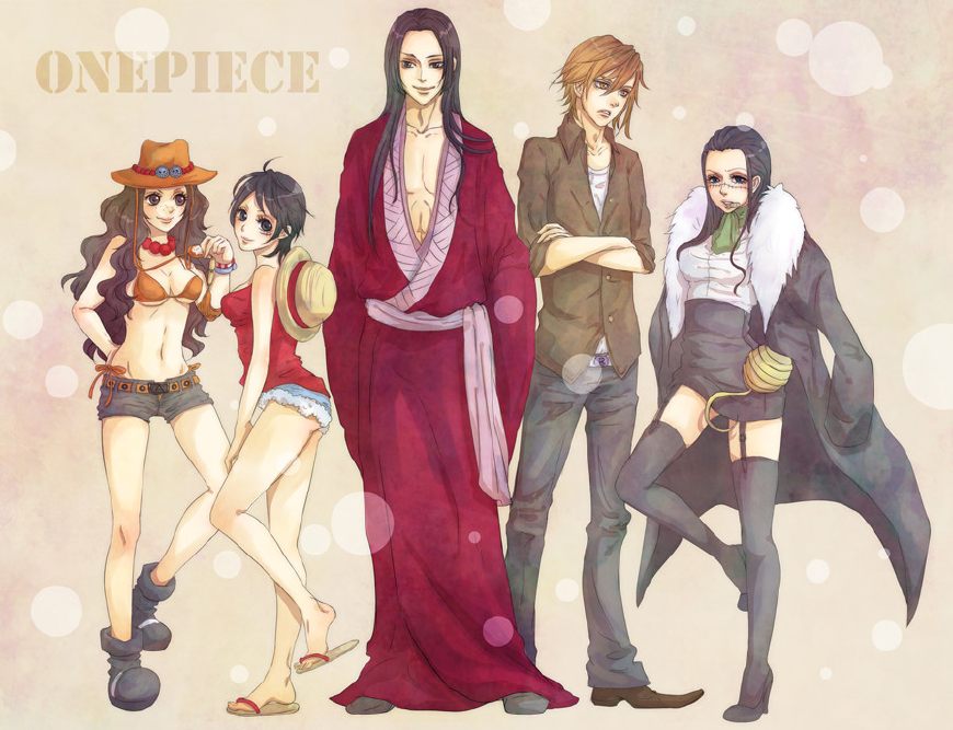 原创海贼王女版魔性草帽团来袭以后见海军三大将要叫阿姨