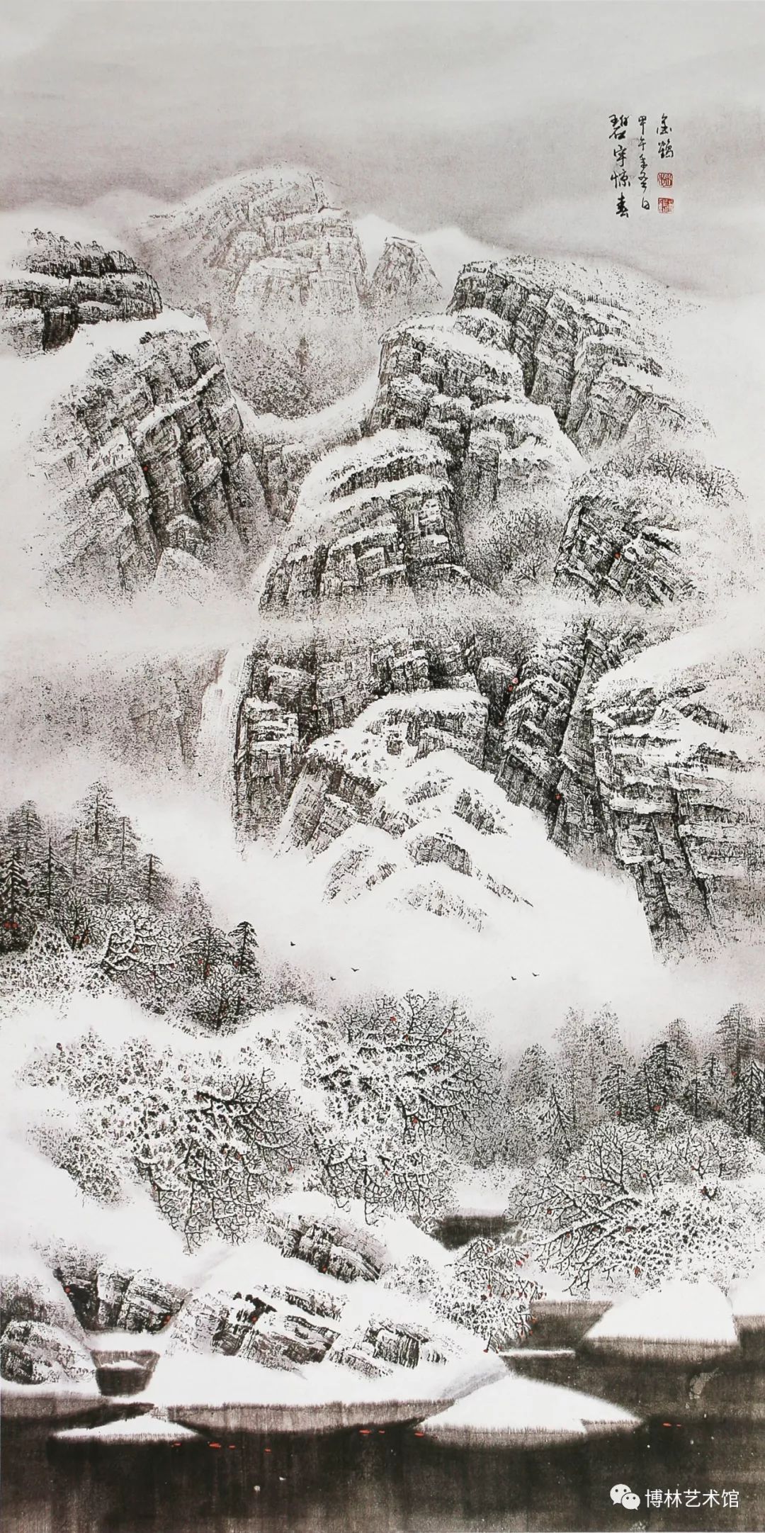 赵金鹤立足于家乡的关东山水,别开一种地域性的山水新画风,只因为那是