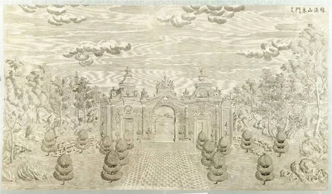清代郎世宁《圆明园铜版画》高清欣赏