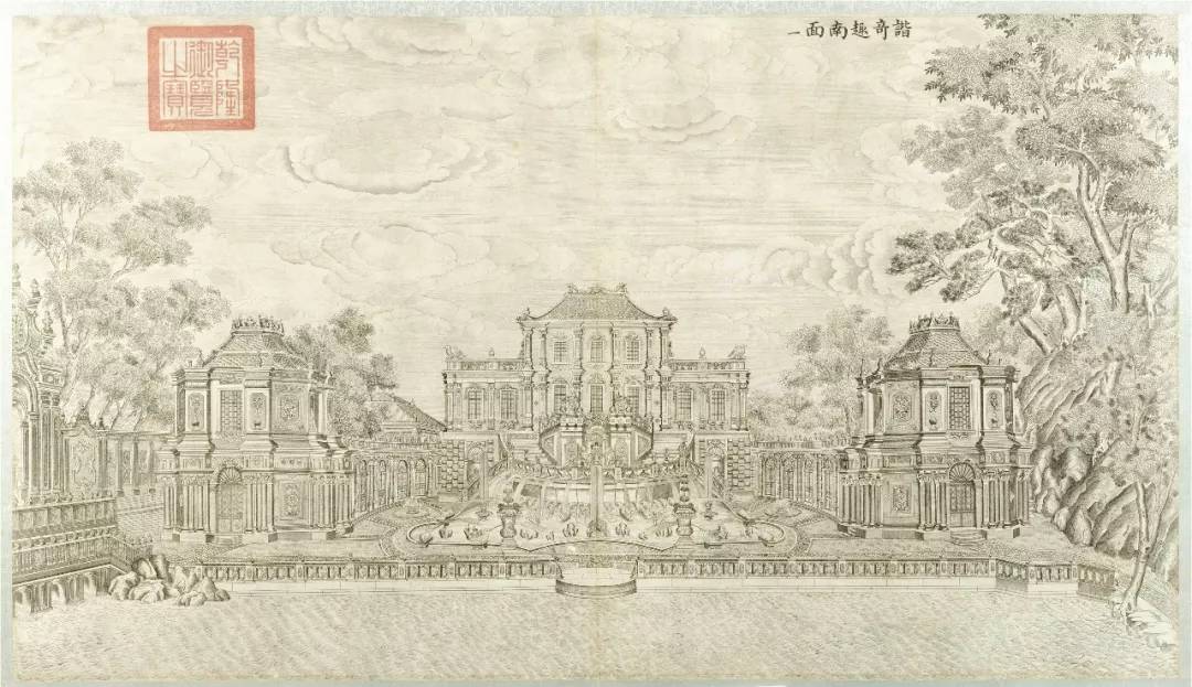 清代郎世宁《圆明园铜版画》高清欣赏