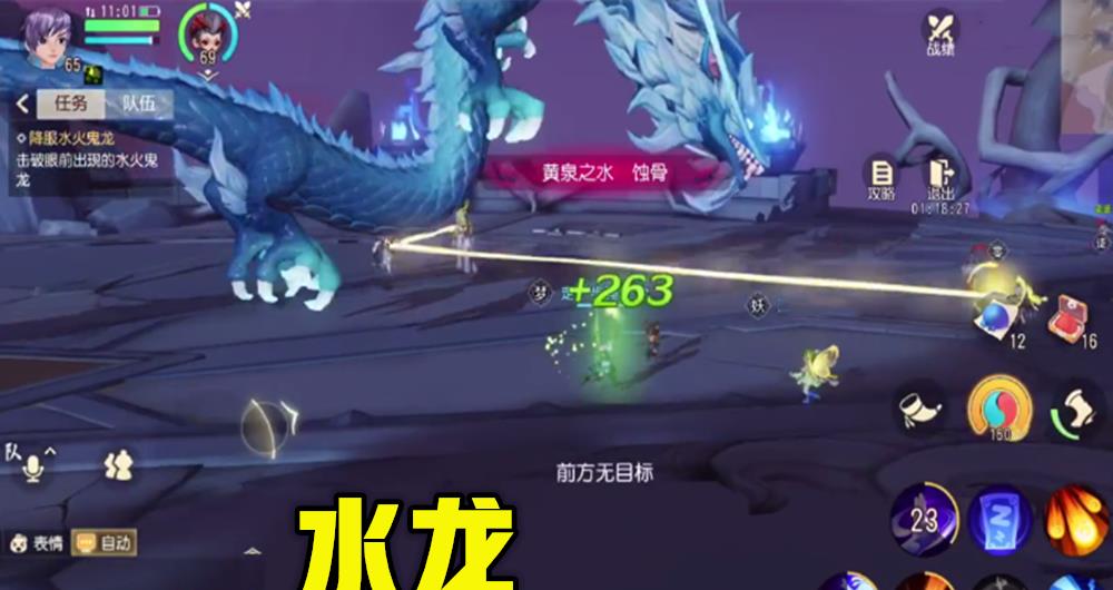 随后上场的就是水龙的,水龙的技术也非常厉害,与火龙是同等级伤害力度