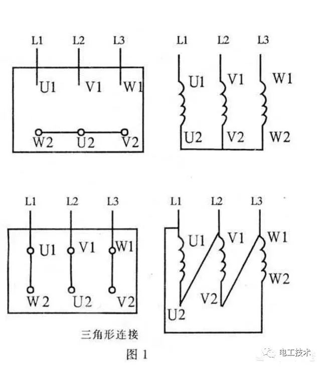 变频电机六根线接线图图片