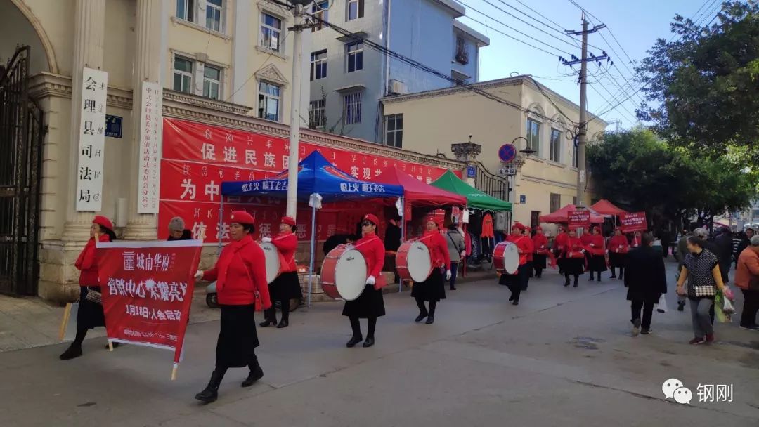 (腰鼓舞狮热闹非凡)游街宣传(本地多家网络平台同时发布)