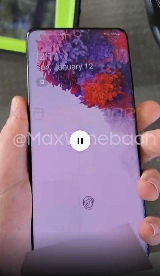 新机这次方向终于对了三星s20上手视频曝光屏幕曲率越来越小超高屏占