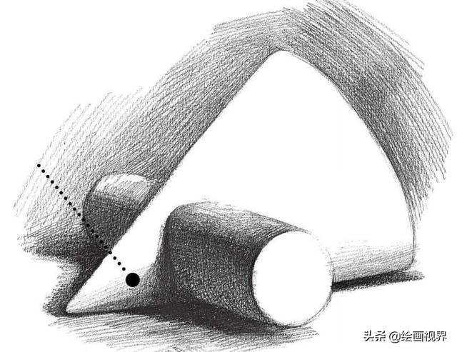 零基础素描教程分步骤讲解单个石膏贯穿体的画法快来学习临摹