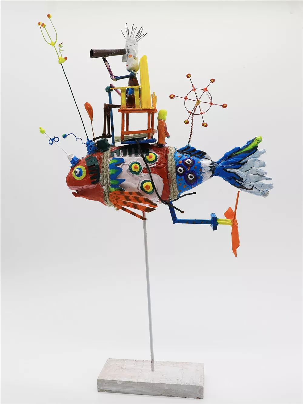 立体造型作品《渔市》获2019年浙江省中小学生艺术节艺术作品类一等奖