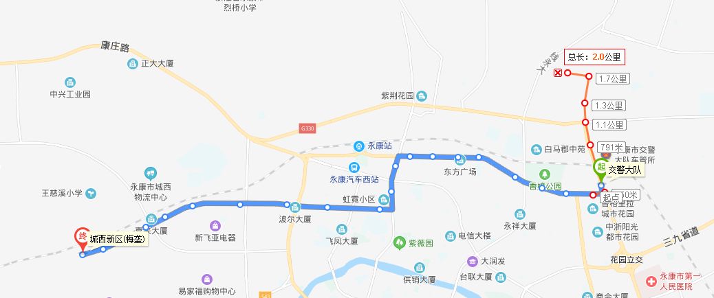 永康k6公交车路线图图片