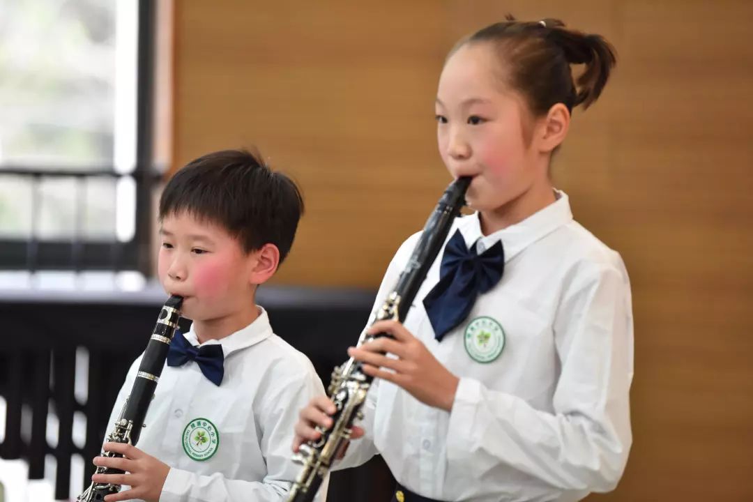 单簧管合奏《天鹅湖》颁奖仪式桃浦镇社发科陆丽萍科长和桃浦中心小学