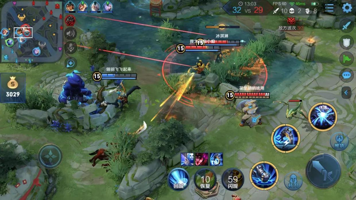 王者荣耀"觉醒之战"对局体验,黄忠开大全图跑,牛魔开大躲不掉