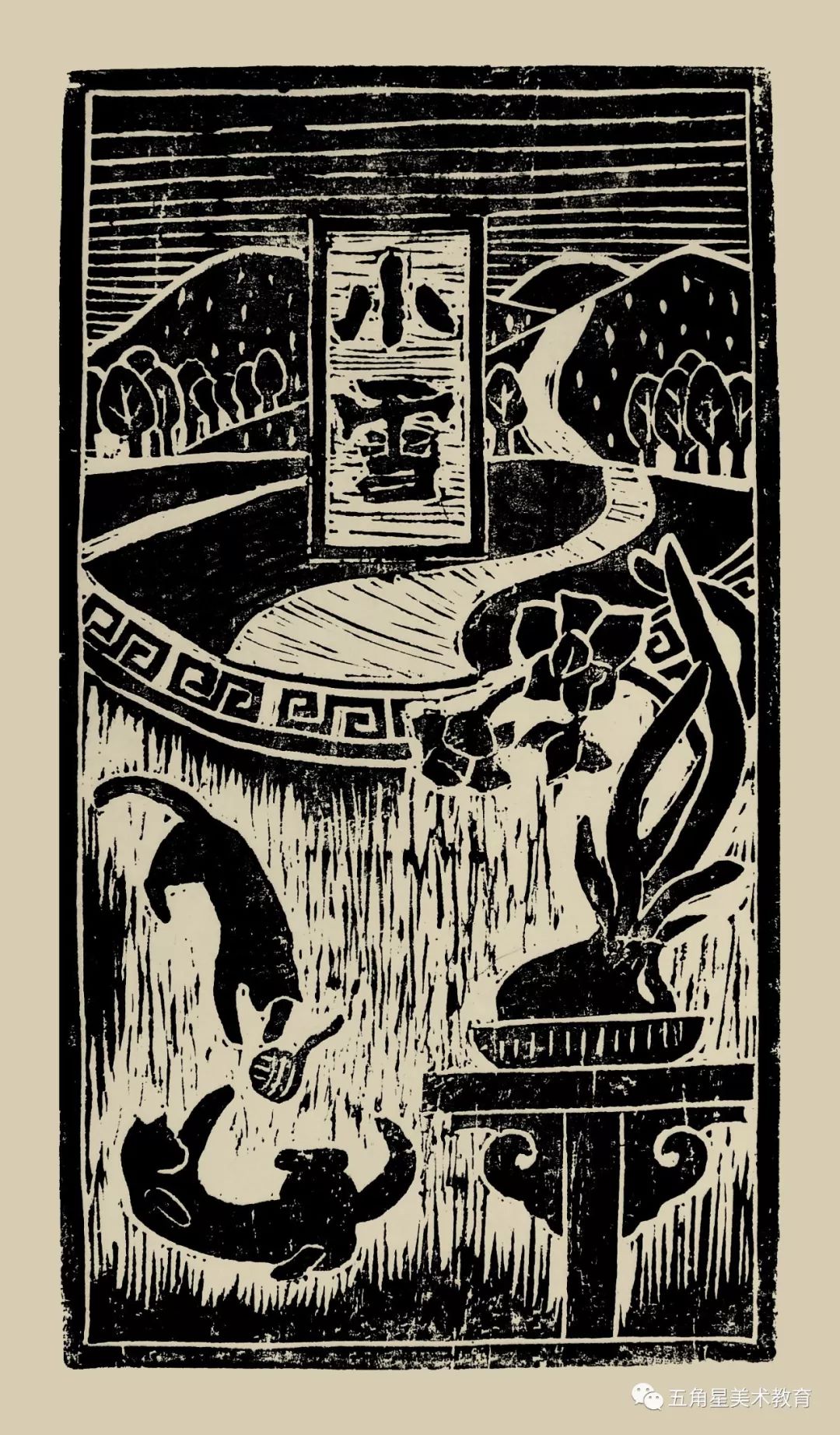 即是绘画课也是自然课 | 木刻版画创作:二十四节气图