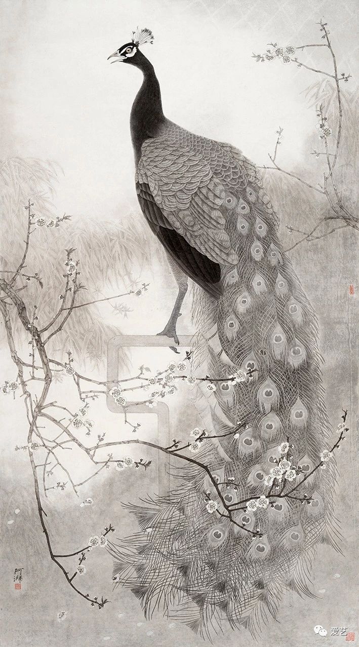 充满自然气息的画作中国画家郑阿湃工笔花鸟画作欣赏