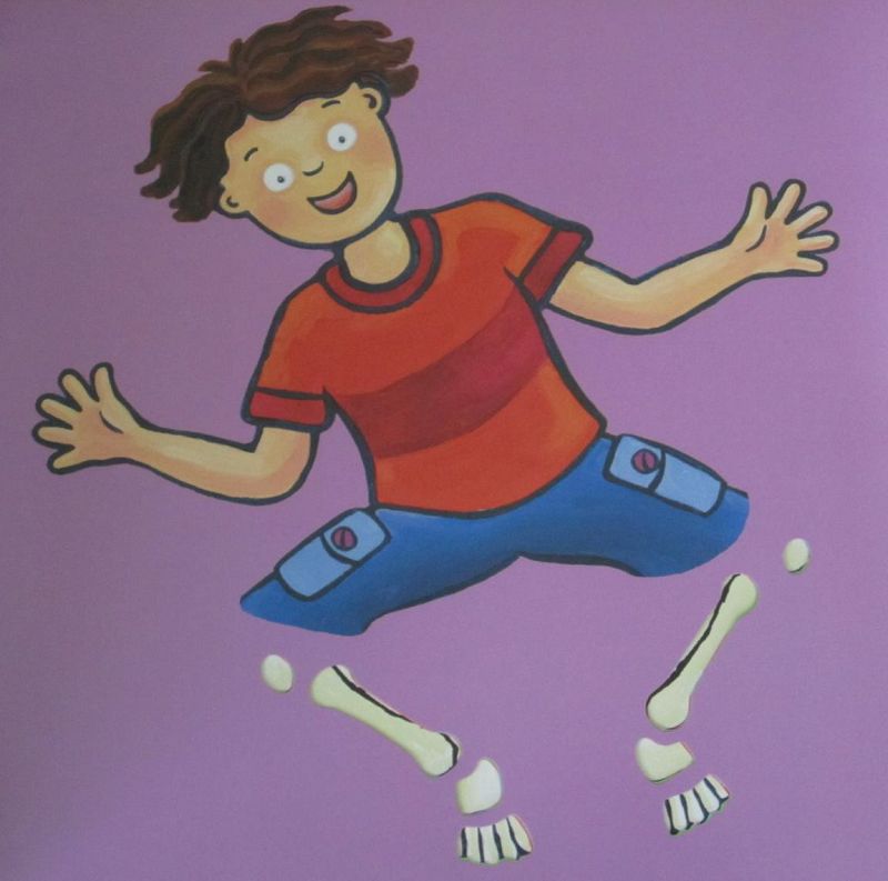 the ankle bone,the foot bones connectedto the foot bone,the toe