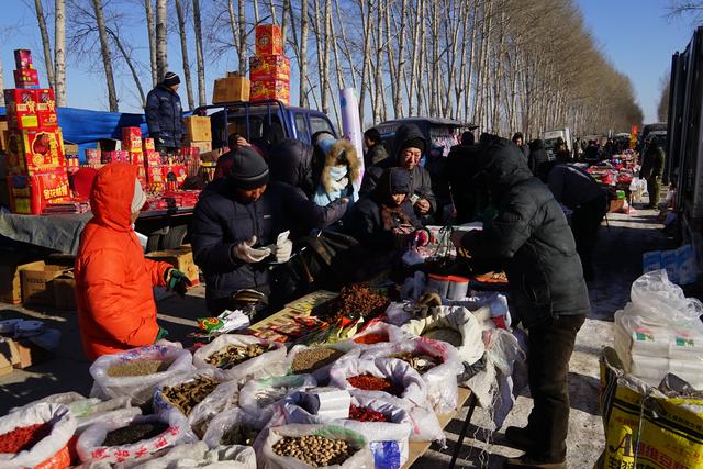 旅行趣事东北黑龙江齐齐哈尔乡村年货大集