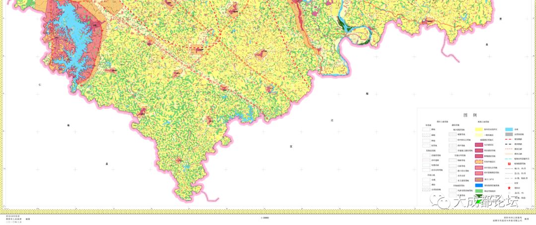 速看成都簡陽市土地利用總體規劃圖現行有效版