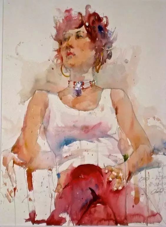 美国人物水彩大师charles reid水彩画欣赏