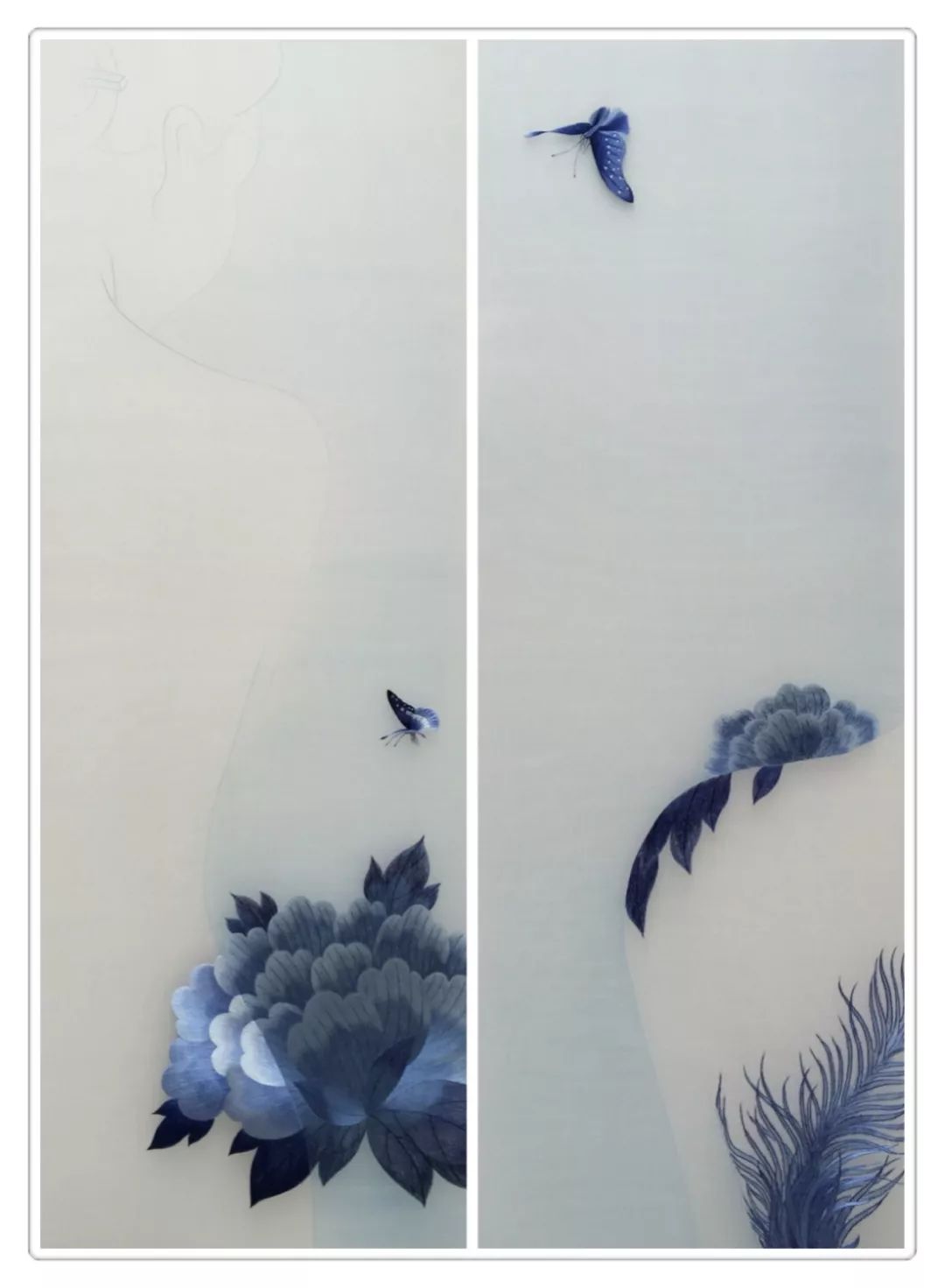 把古琴,一盏清茶,几十台绷架,她把800﹐的空间打造成了一个乐园_杭绣