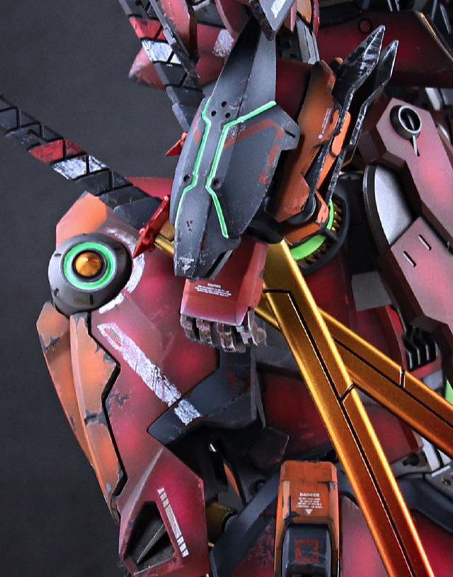 阴影旧化涂装凯能全武装达萨可红夜