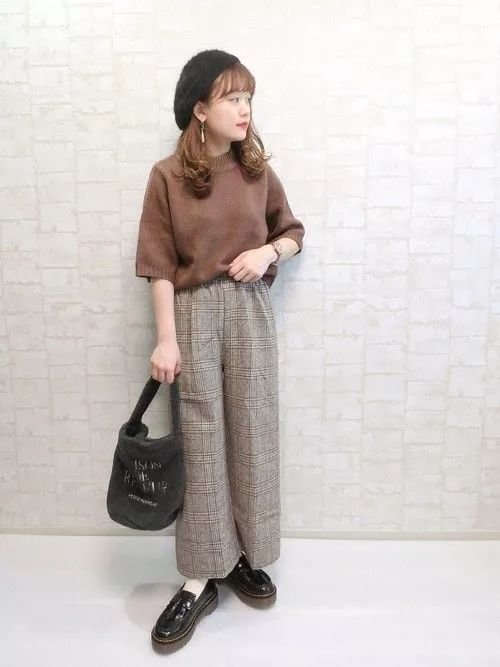 日本矮个子女生大地色穿衣攻略轻松穿出170长腿视感