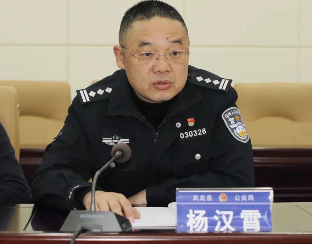 武定县任免副县长县公安局局长的通知