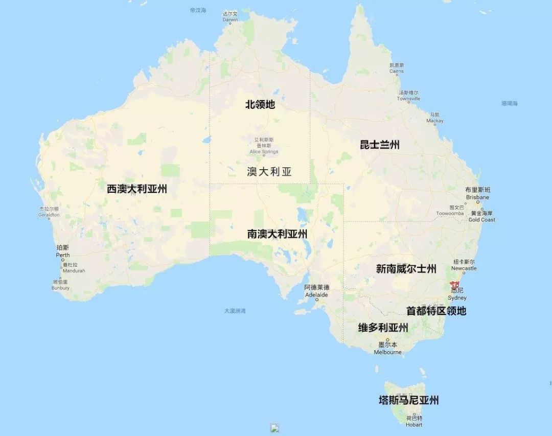 澳大利亚交通分布图片