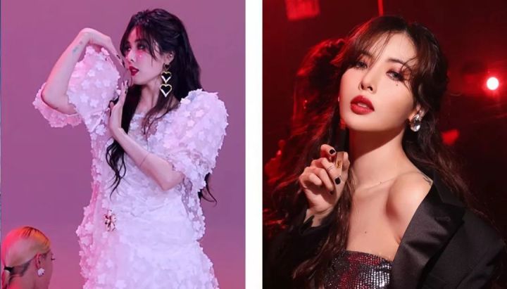 戴金属质感的耳饰或者水晶耳环时,也会在其他耳洞上搭配上一颗同色系