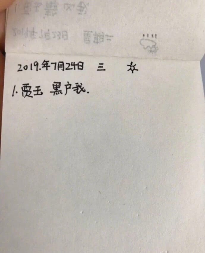 小学生的记仇本